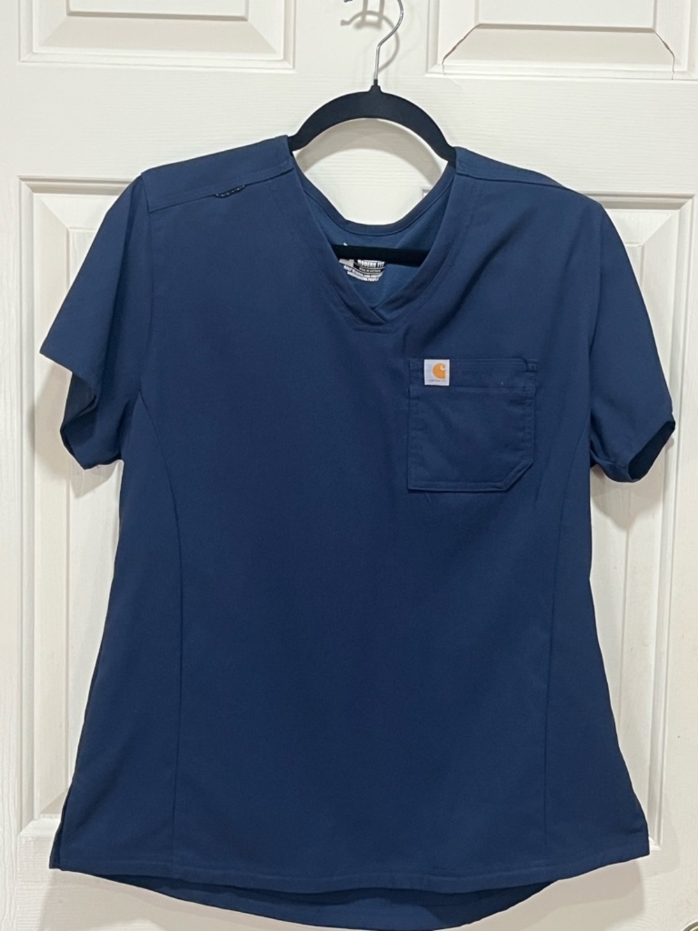 Scrub Set!! Carhartt Women's Navy V-Neck Short Sleeve Top &Pocket Cargo Joggers